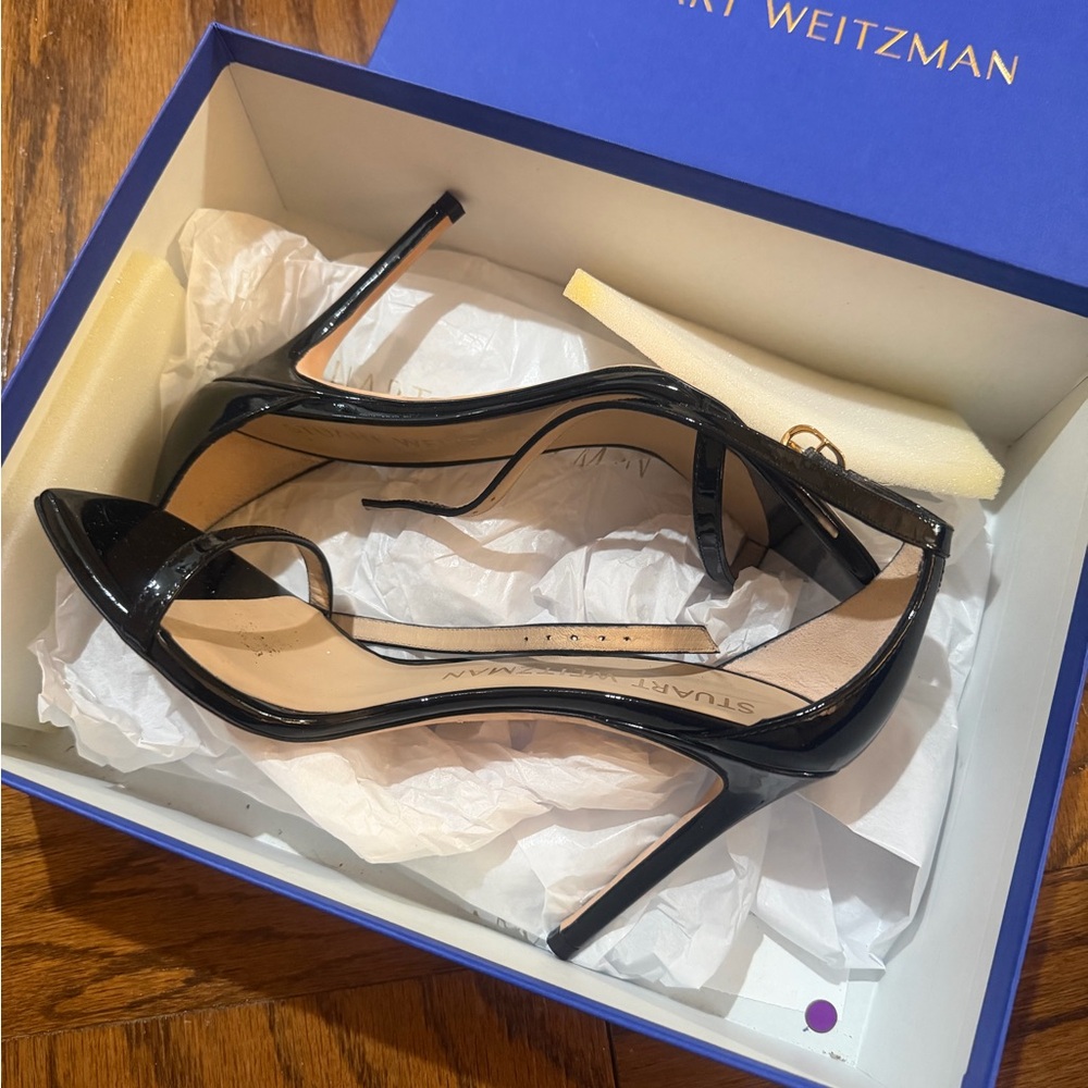Stuart Weitzman Glossy Black Heels